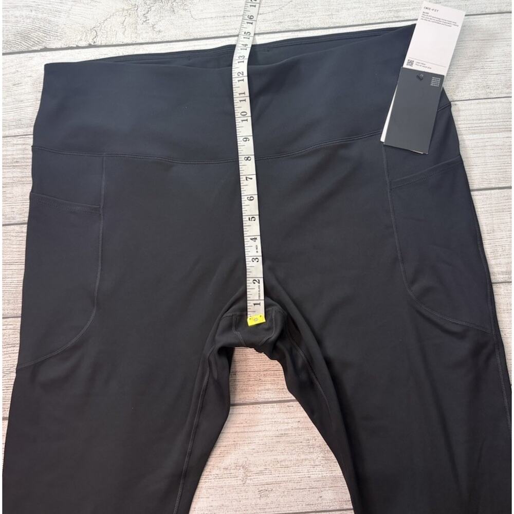 Nike One Women's High-Waisted 7/8 Leggings with Pockets Black Size 3X - Picture 4 of 11